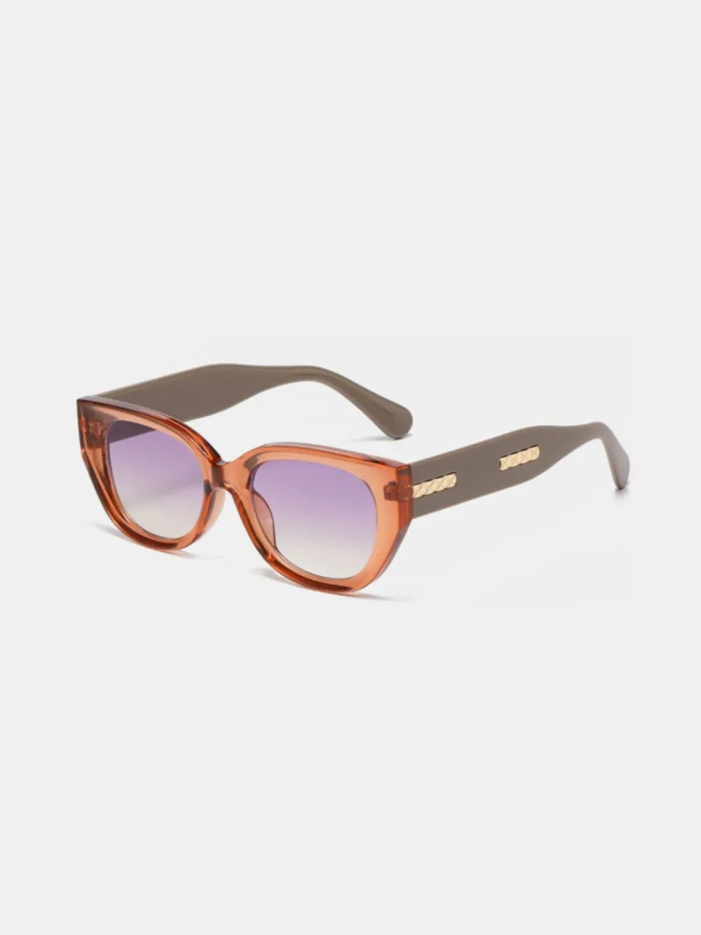 Bold Color Block Cat Eye Sunglasses - Cashmere Daisy