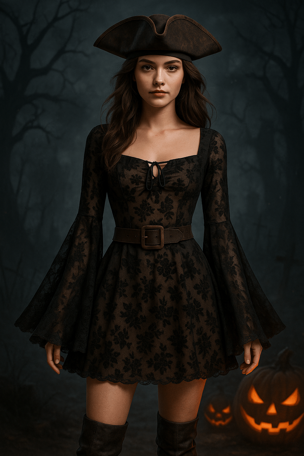 Limited Edition Lace Flare Sleeve Mini Dress – Only 17 Left! - Cashmere Daisy