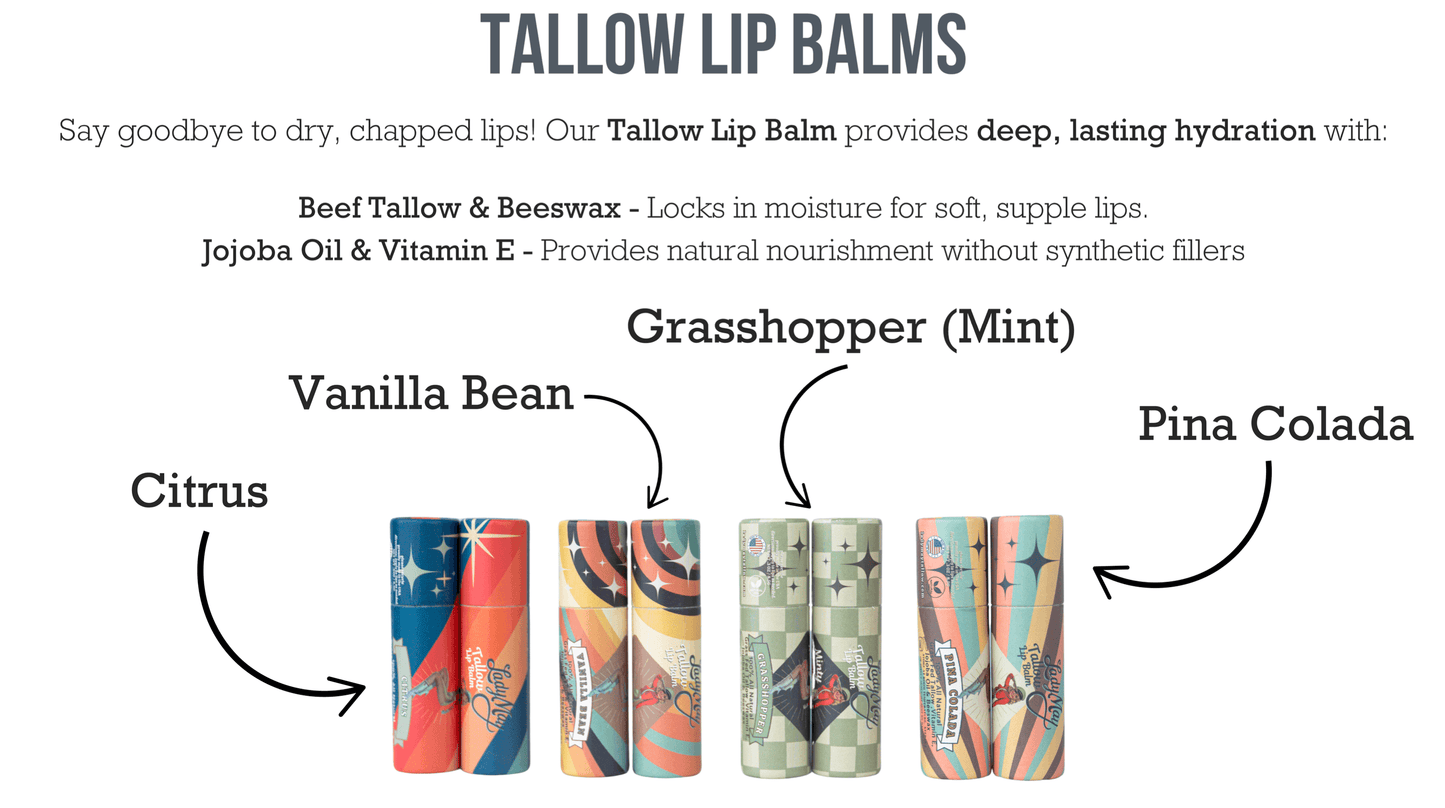 Tallow Lip Balm – Choose Your Flavor