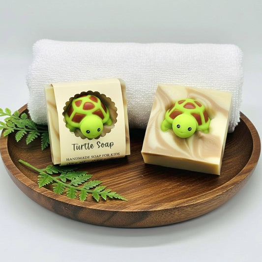 Turtle Surprise Soap Bar – Vegan Cold Process Soap