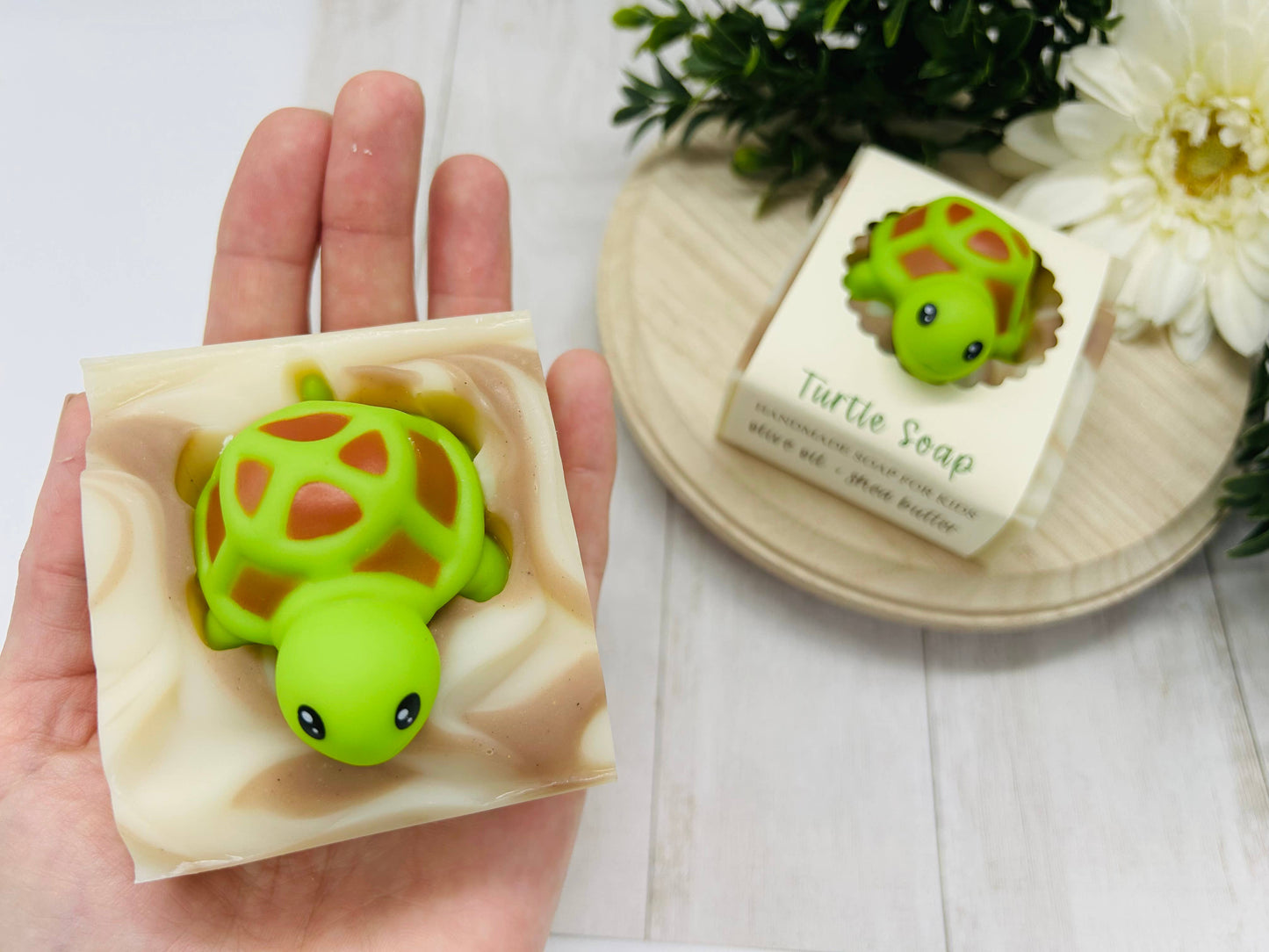 Turtle Surprise Soap Bar – Vegan Cold Process Soap