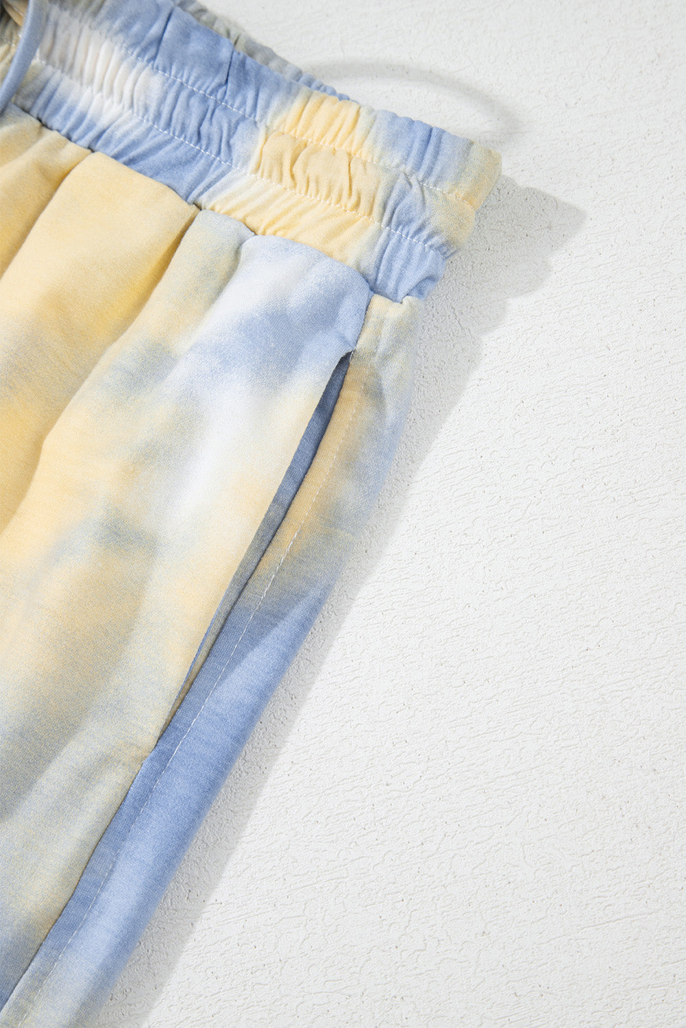 Multicolor Tie Dye Henley Top & Drawstring Pants Set | Fun & Eye-Catching