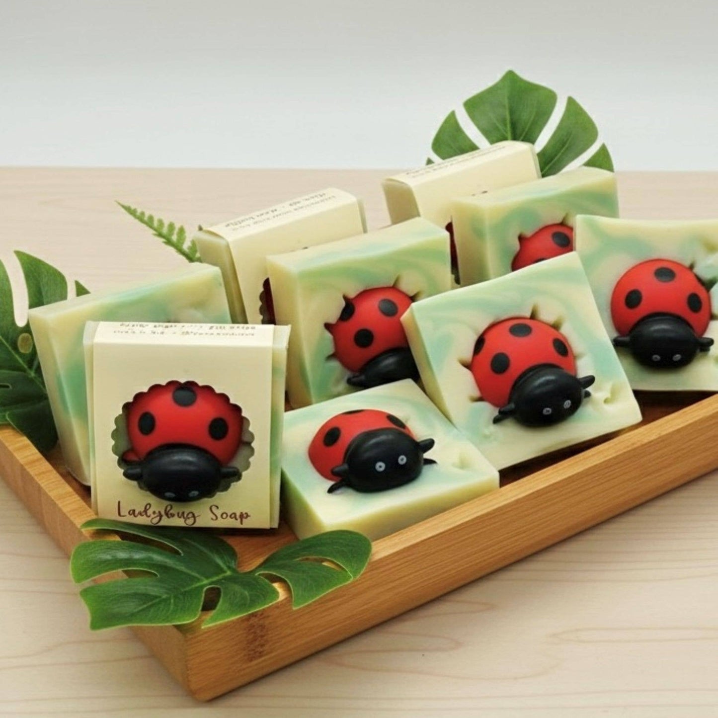 Ladybug Soap Bar – Vegan Cold Process Soap
