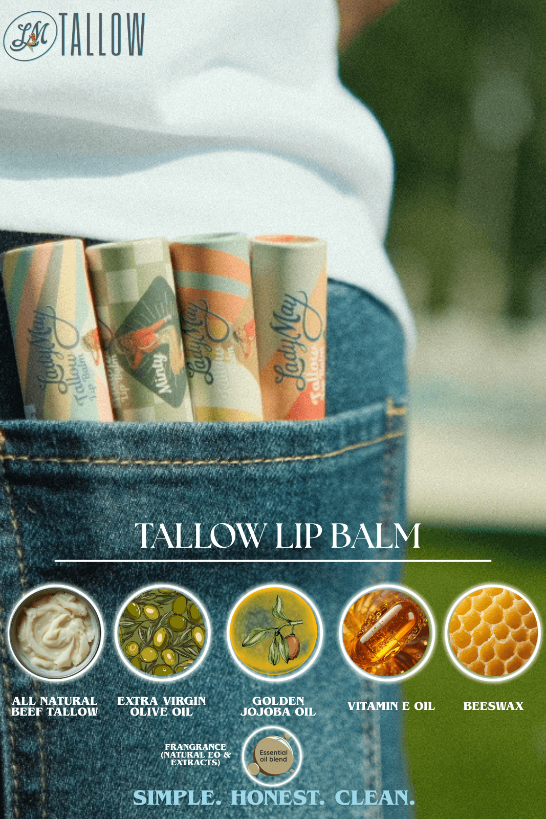 Tallow Lip Balm – Choose Your Flavor