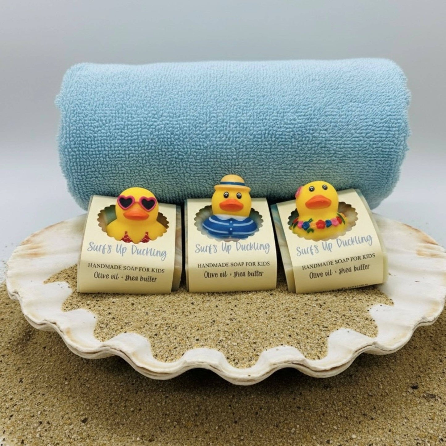 Summer Surf’s Up Duckling Soap Bar – Vegan Cold Process Soap