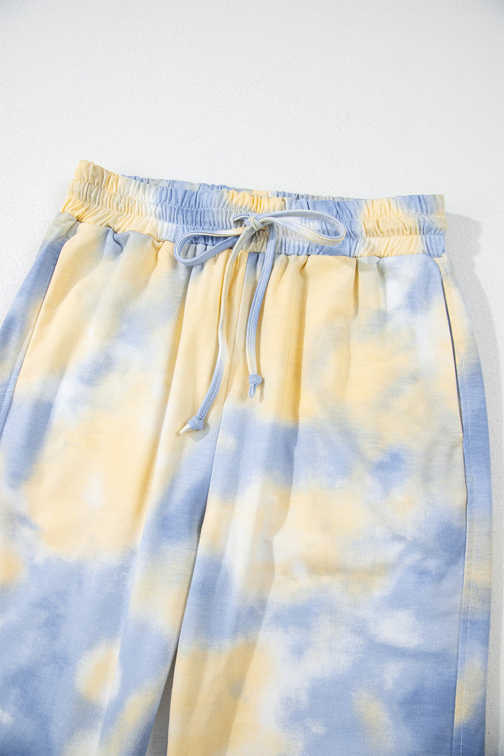 Multicolor Tie Dye Henley Top & Drawstring Pants Set | Fun & Eye-Catching
