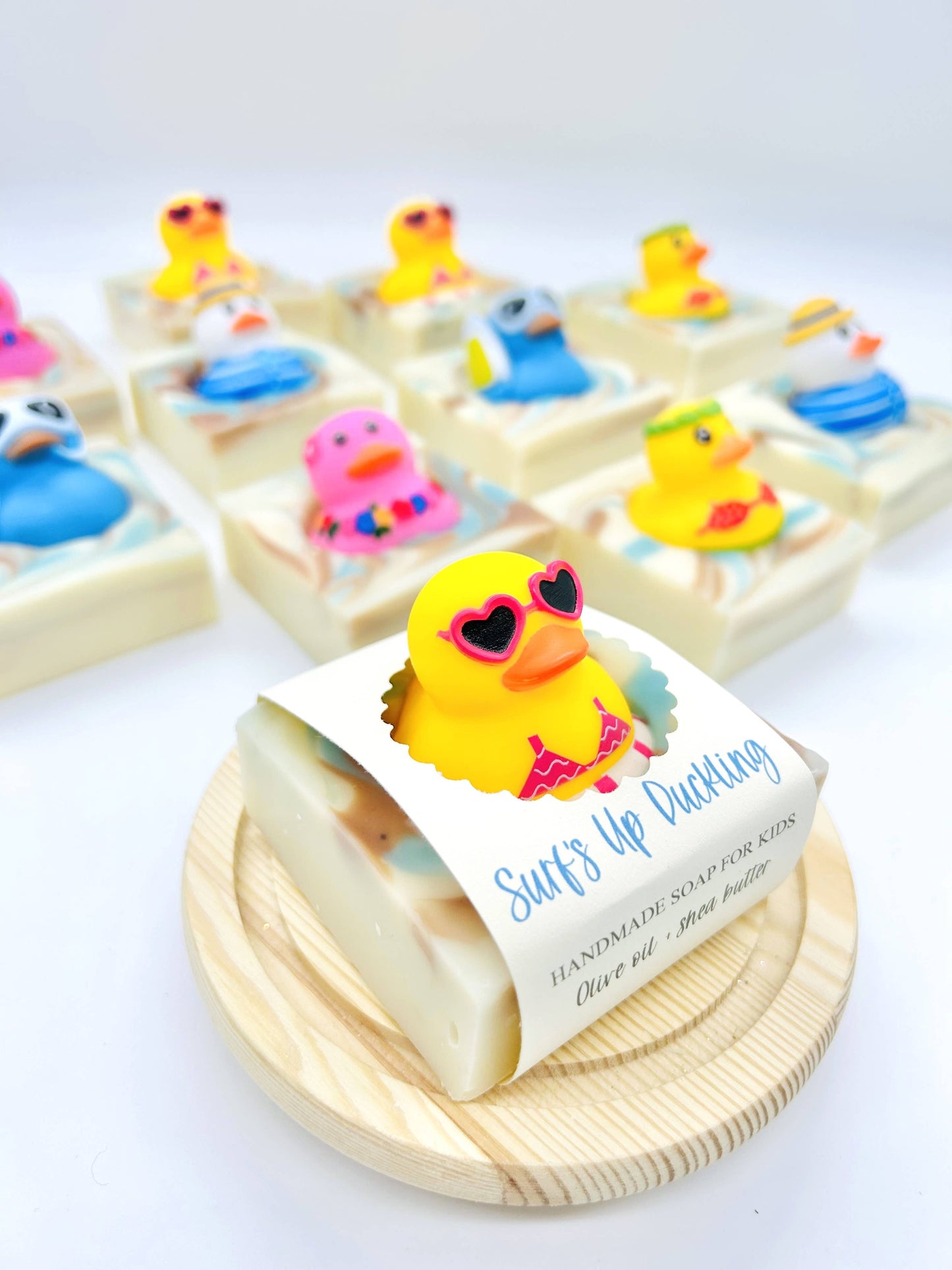 Summer Surf’s Up Duckling Soap Bar – Vegan Cold Process Soap