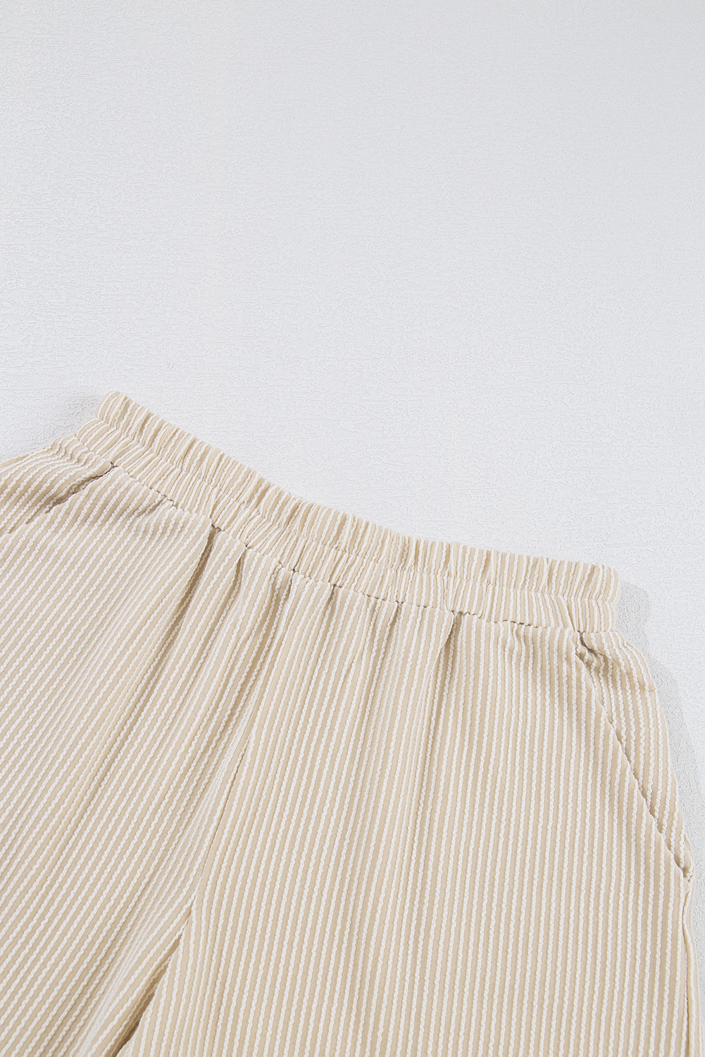 Corded V Neck Slouchy Top & Pocketed Shorts Set | Soft & Versatile