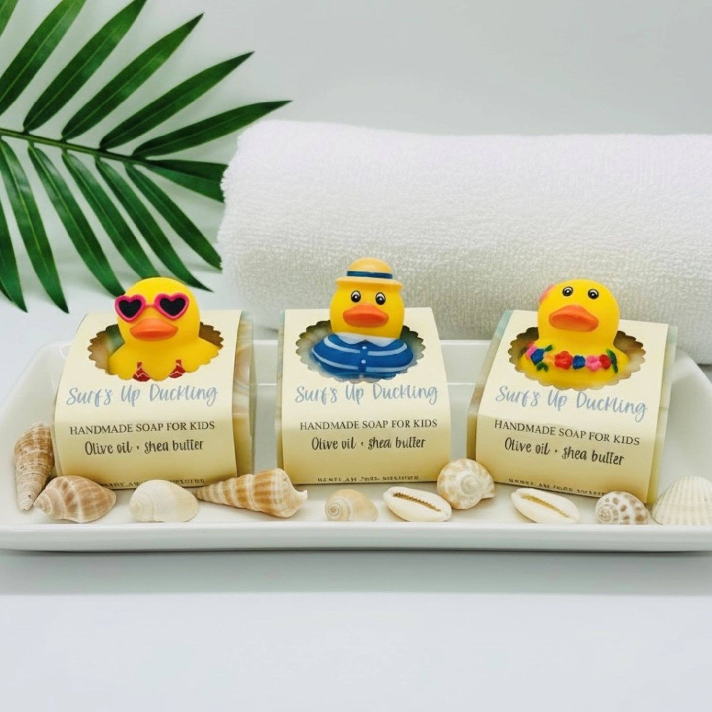 Summer Surf’s Up Duckling Soap Bar – Vegan Cold Process Soap