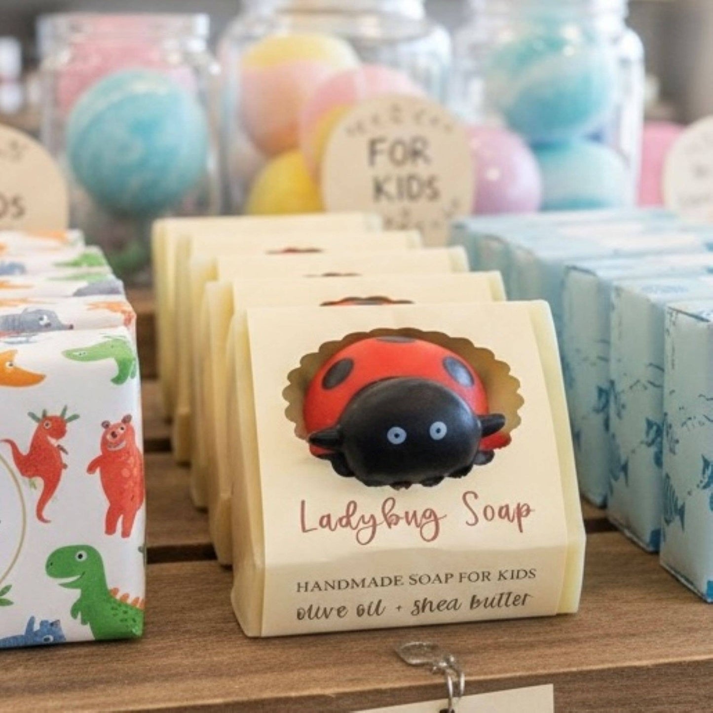 Ladybug Soap Bar – Vegan Cold Process Soap