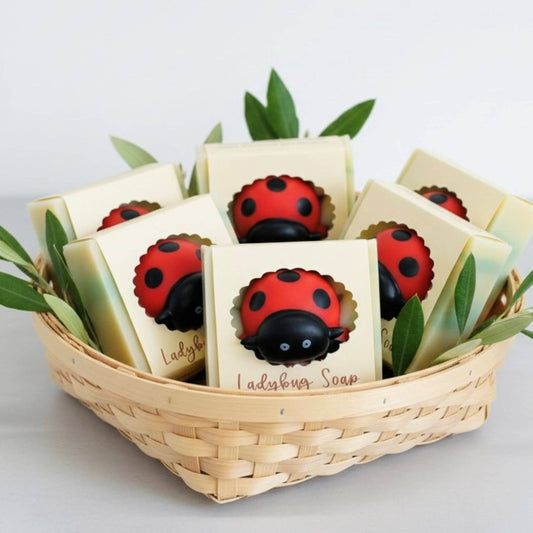 Ladybug Soap Bar – Vegan Cold Process Soap