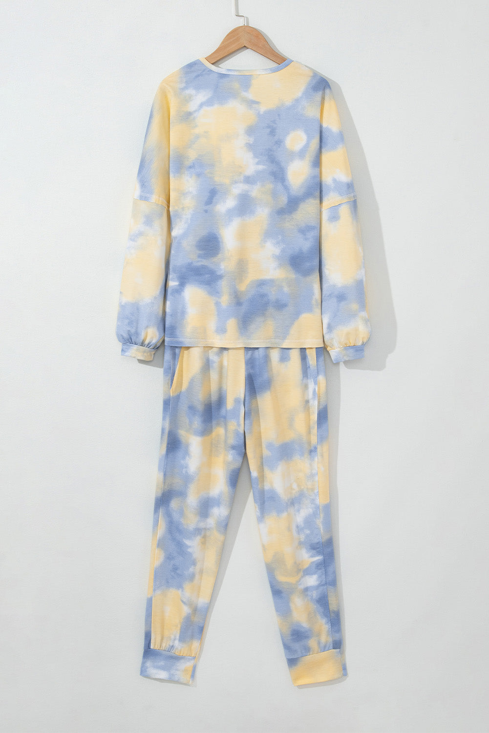 Multicolor Tie Dye Henley Top & Drawstring Pants Set | Fun & Eye-Catching