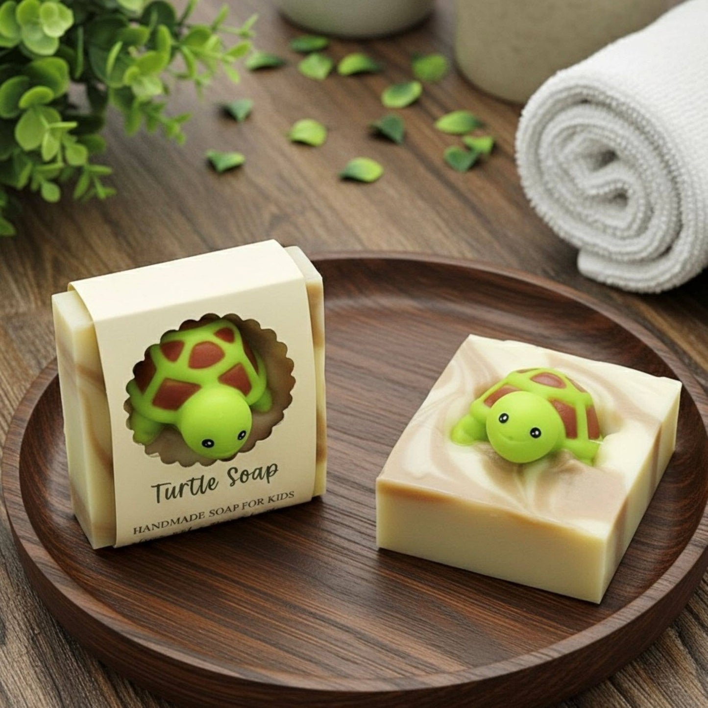 Turtle Surprise Soap Bar – Vegan Cold Process Soap