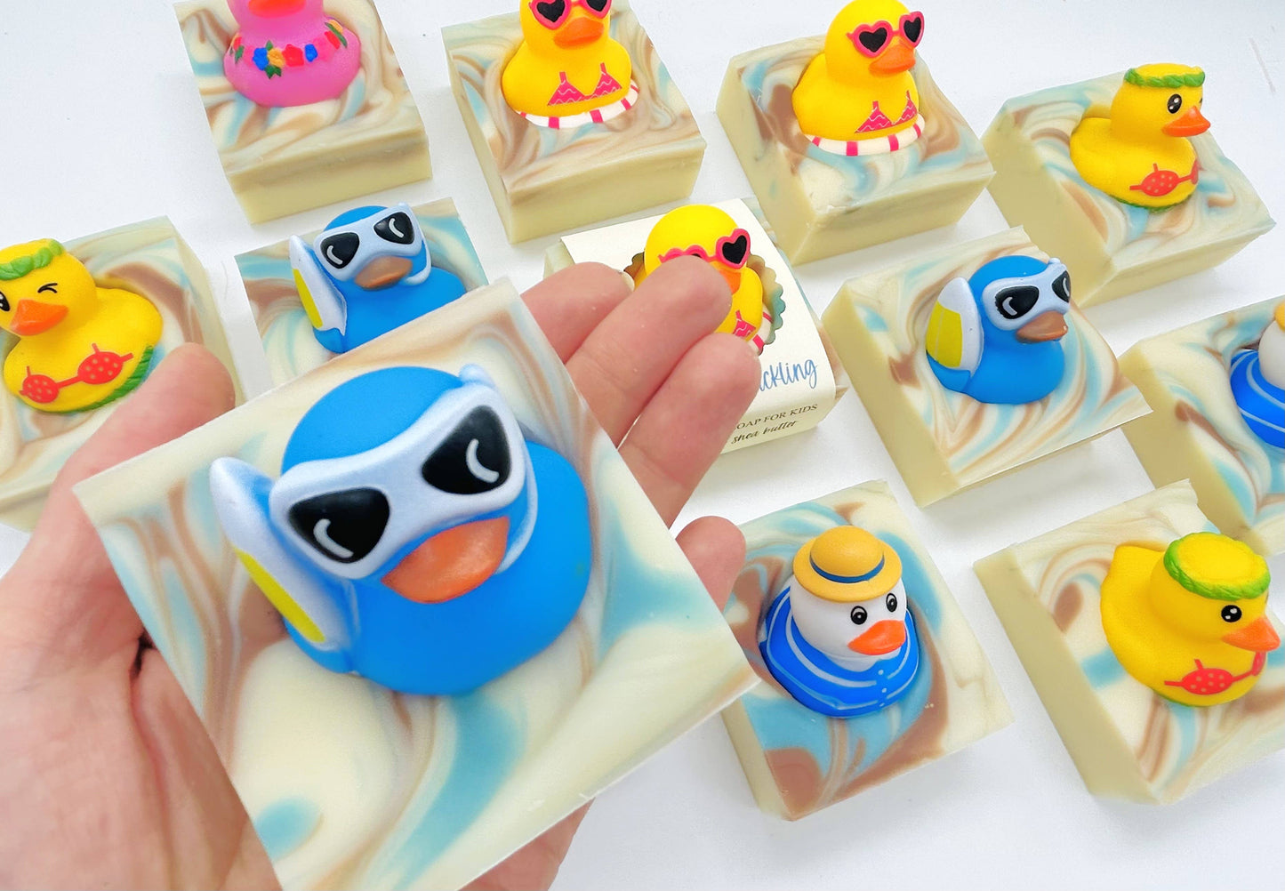 Summer Surf’s Up Duckling Soap Bar – Vegan Cold Process Soap