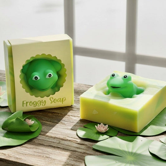 Froggy Soap Bar – Vegan Cold Process Soap - Cashmere Daisy