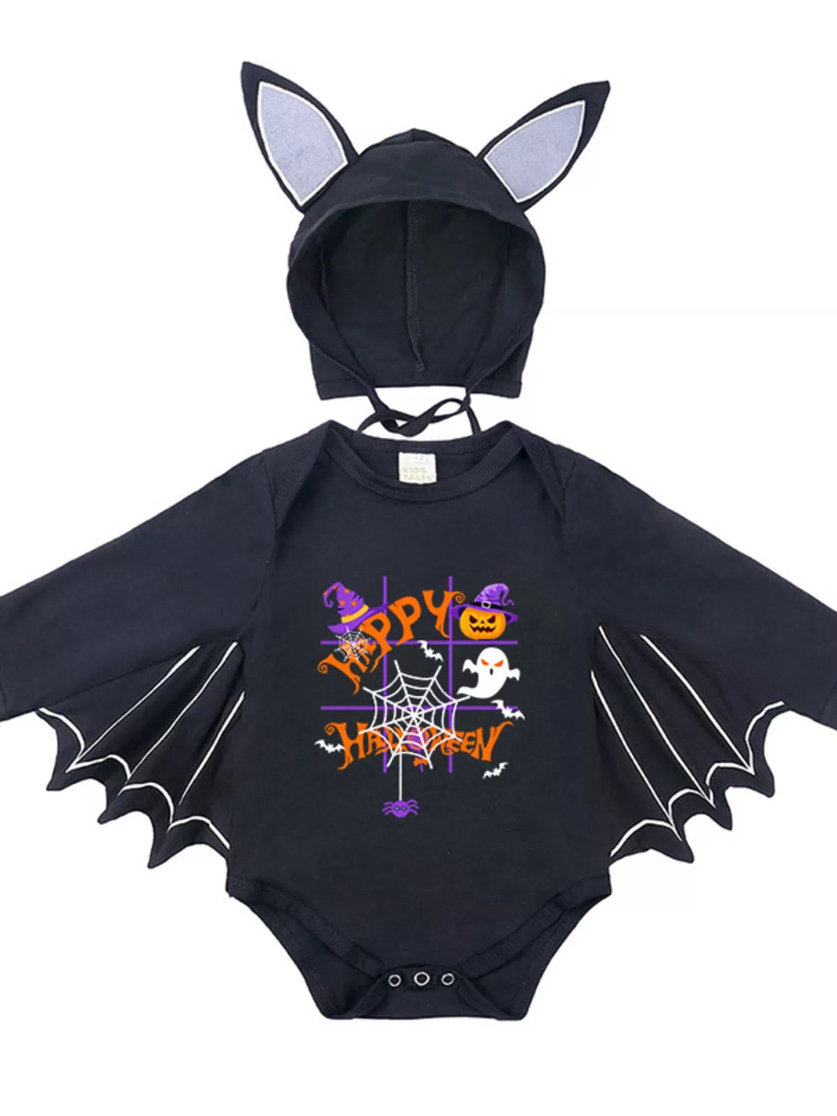 Halloween Little Boo Bat Wing Bodysuit & Hat Costume Set 🦇🎃 - Cashmere Daisy