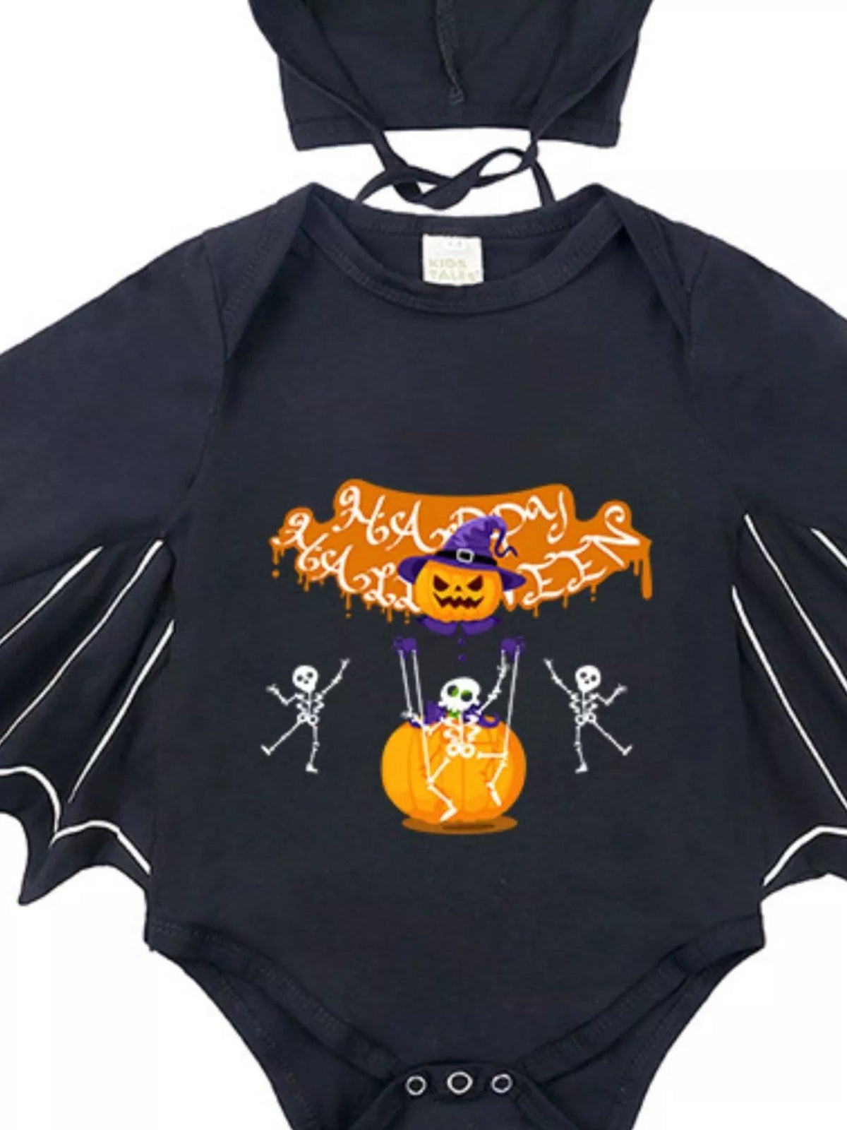 Halloween Little Boo Bat Wing Bodysuit & Hat Costume Set 🦇🎃 - Cashmere Daisy