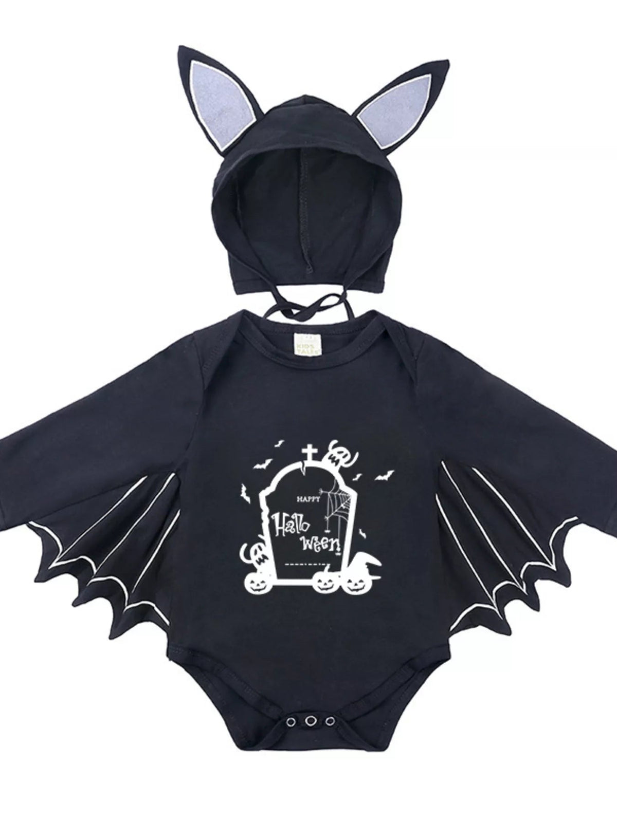 Halloween Little Boo Bat Wing Bodysuit & Hat Costume Set 🦇🎃 - Cashmere Daisy