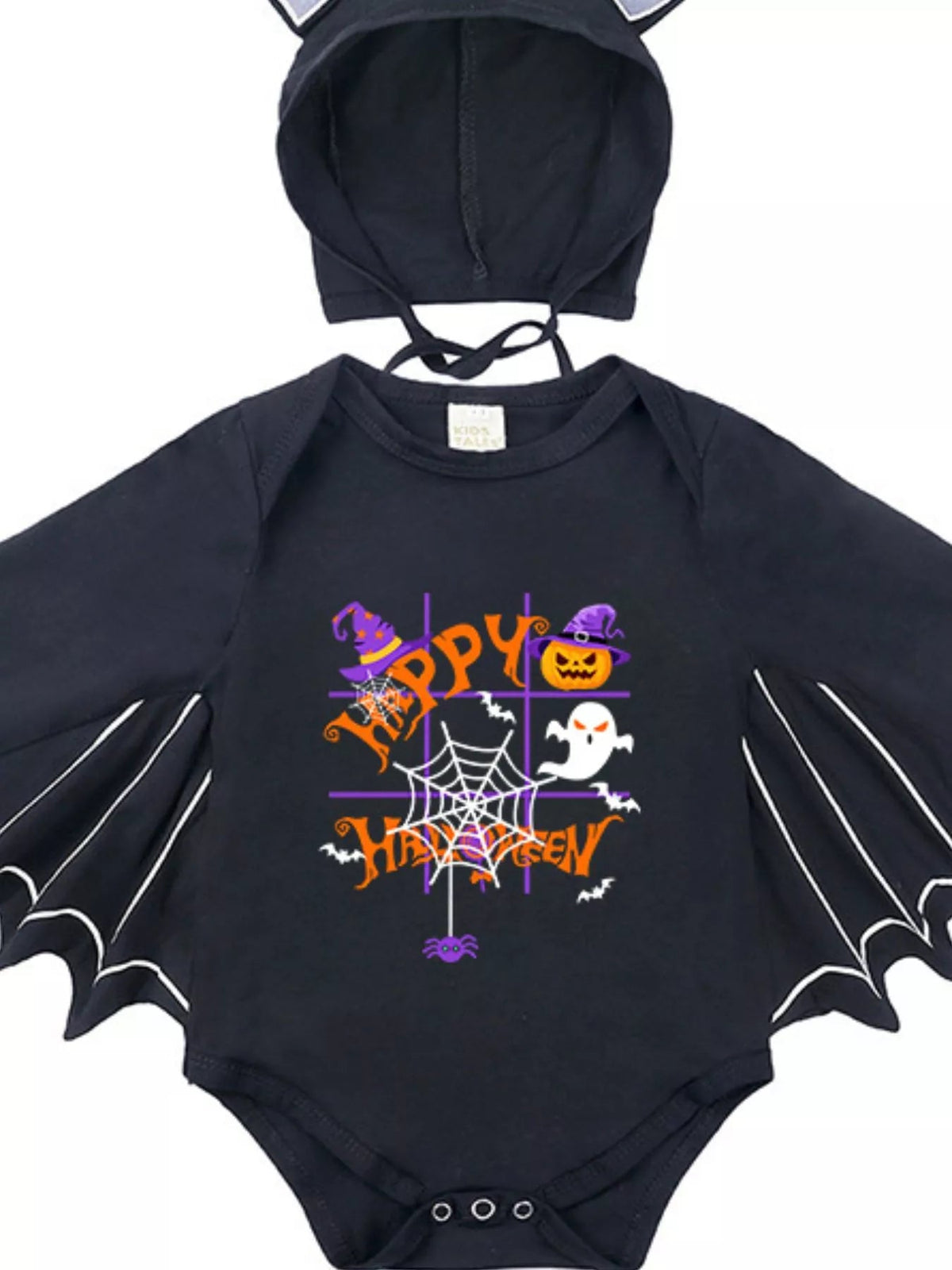 Halloween Little Boo Bat Wing Bodysuit & Hat Costume Set 🦇🎃 - Cashmere Daisy