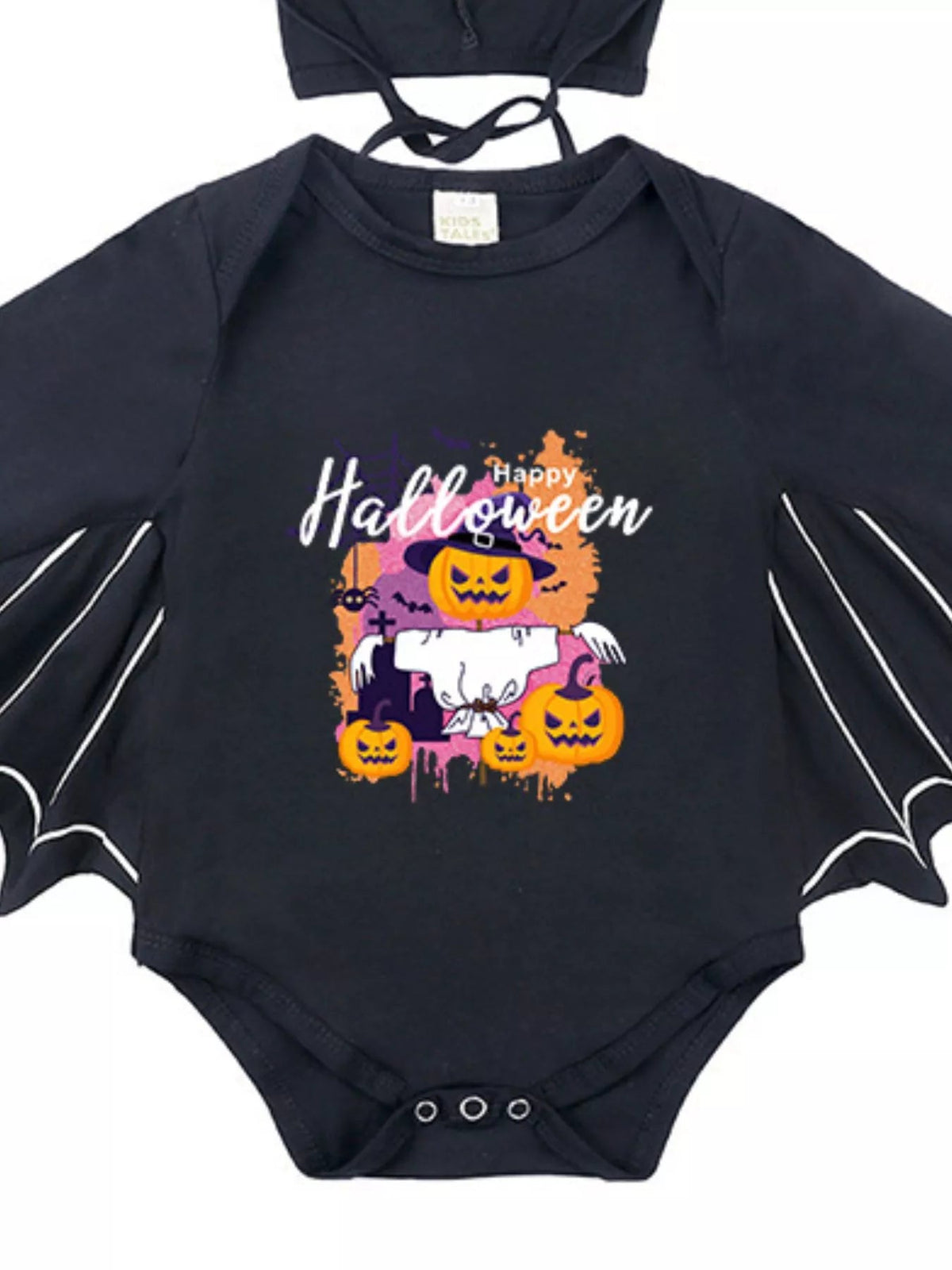 Halloween Little Boo Bat Wing Bodysuit & Hat Costume Set 🦇🎃 - Cashmere Daisy