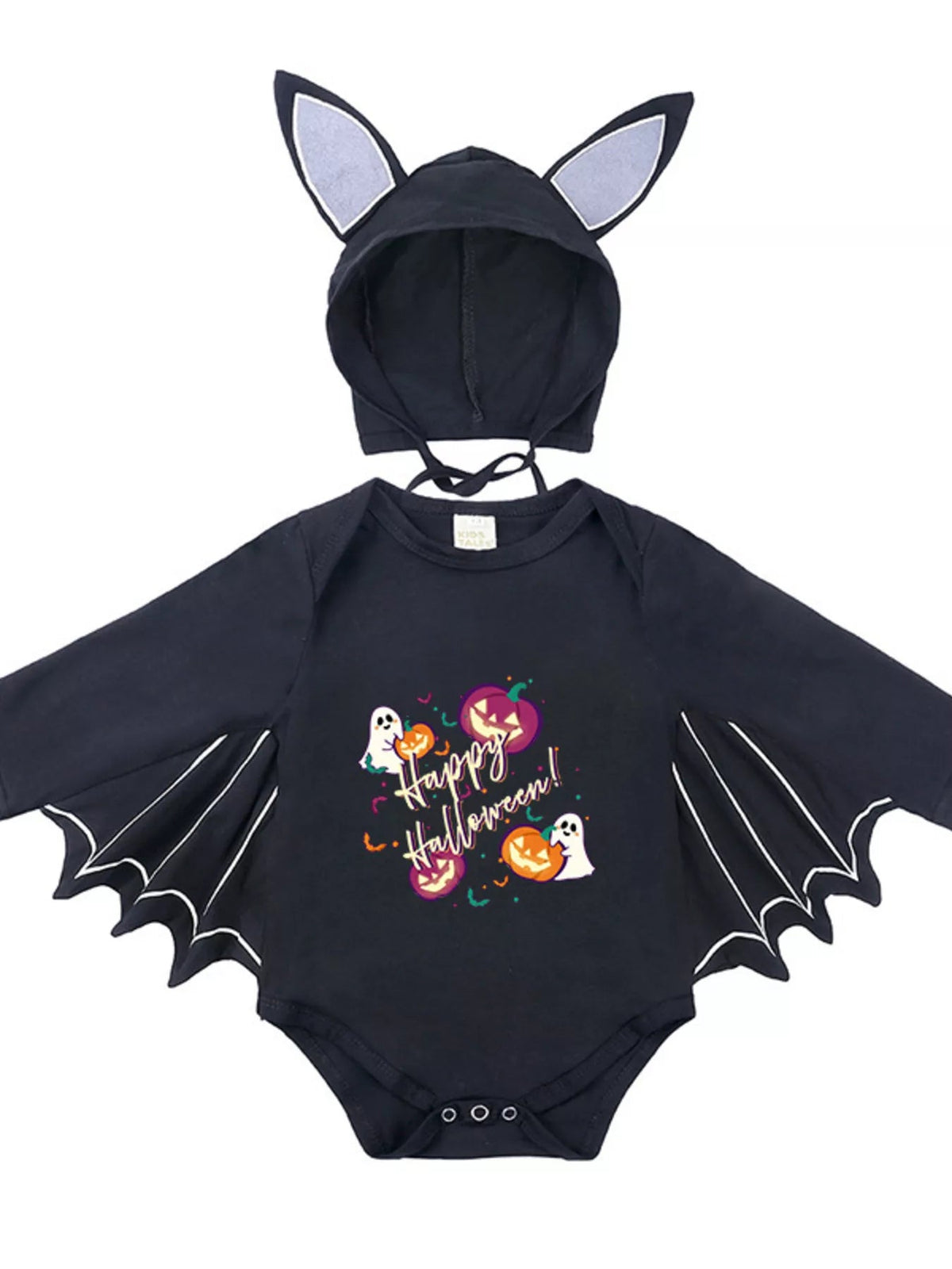 Halloween Little Boo Bat Wing Bodysuit & Hat Costume Set 🦇🎃 - Cashmere Daisy