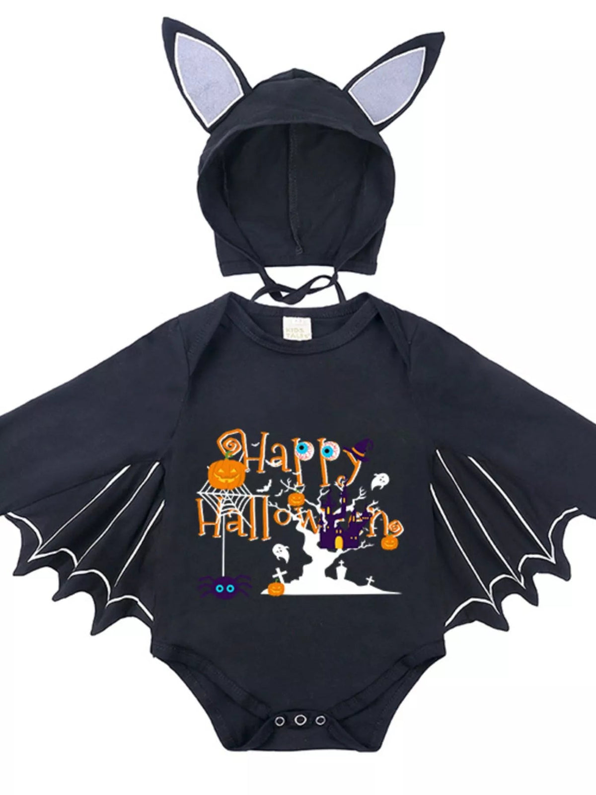Halloween Little Boo Bat Wing Bodysuit & Hat Costume Set 🦇🎃 - Cashmere Daisy