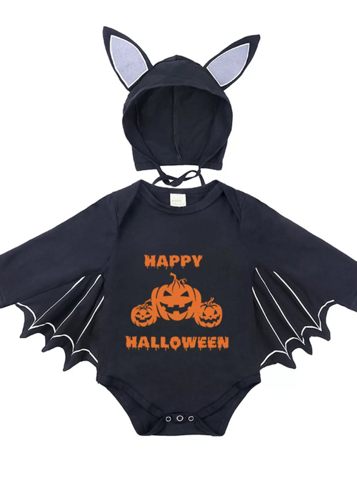 Halloween Little Boo Bat Wing Bodysuit & Hat Costume Set 🦇🎃 - Cashmere Daisy