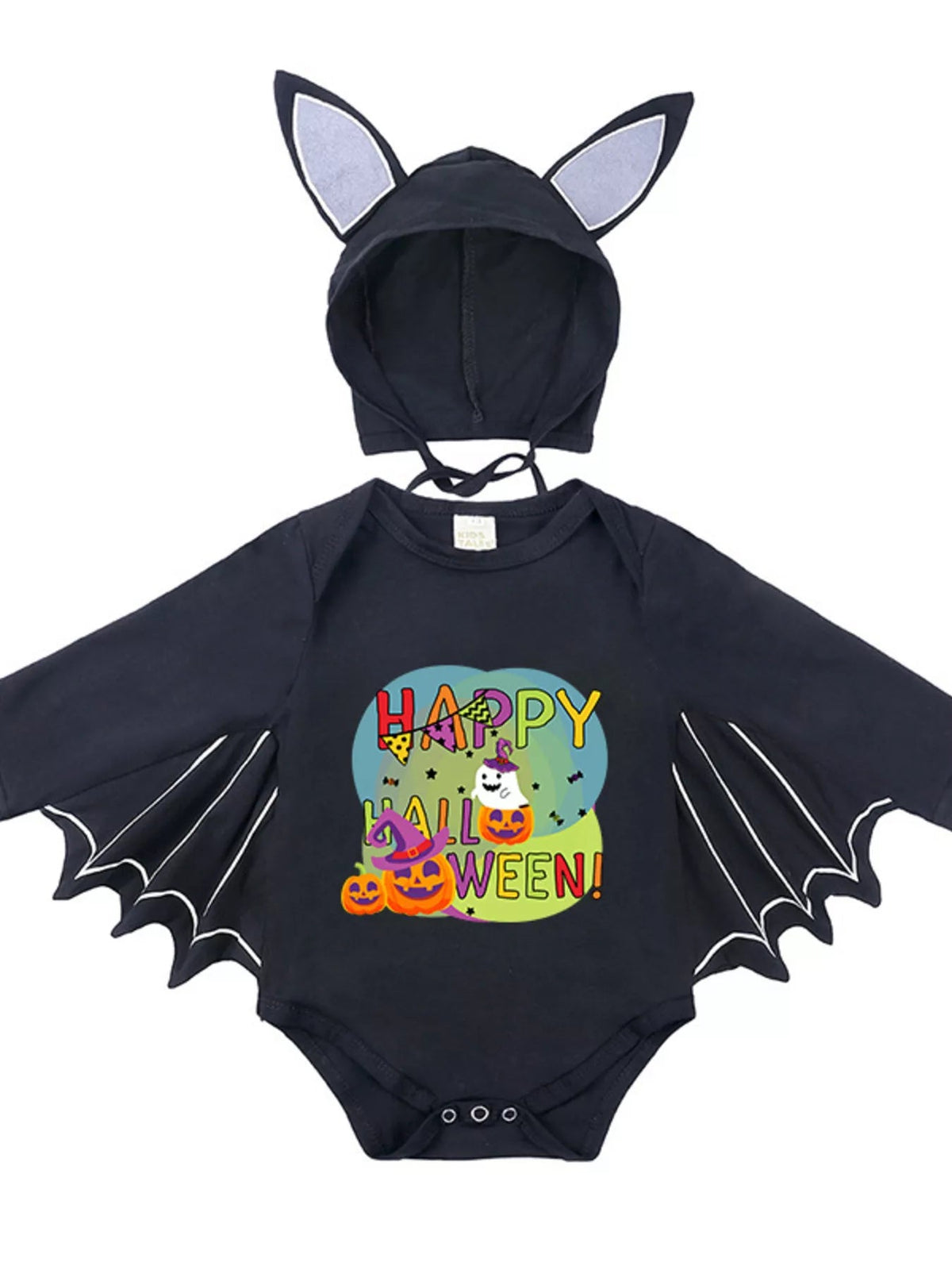 Halloween Little Boo Bat Wing Bodysuit & Hat Costume Set 🦇🎃 - Cashmere Daisy