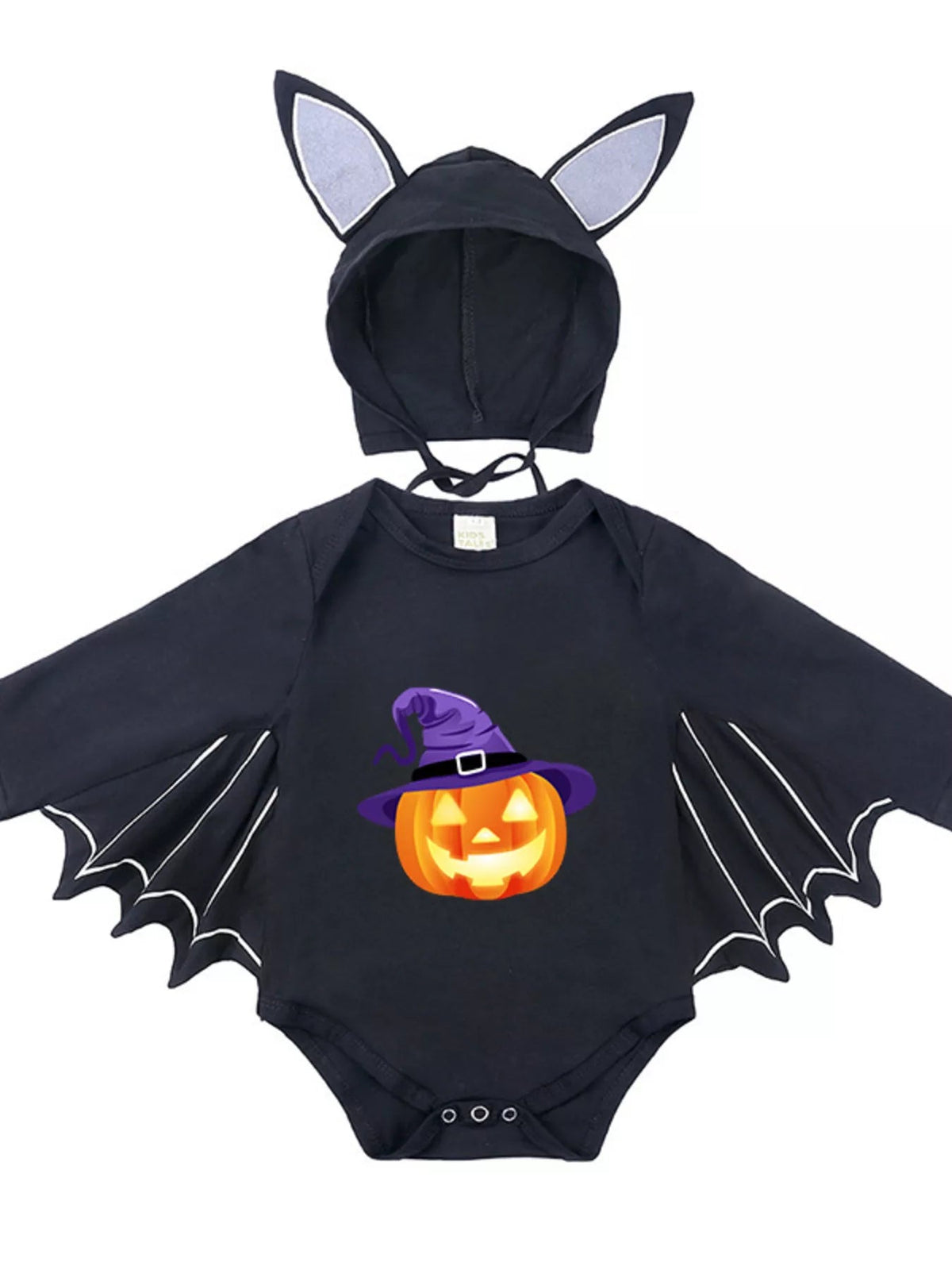 Halloween Little Boo Bat Wing Bodysuit & Hat Costume Set 🦇🎃 - Cashmere Daisy