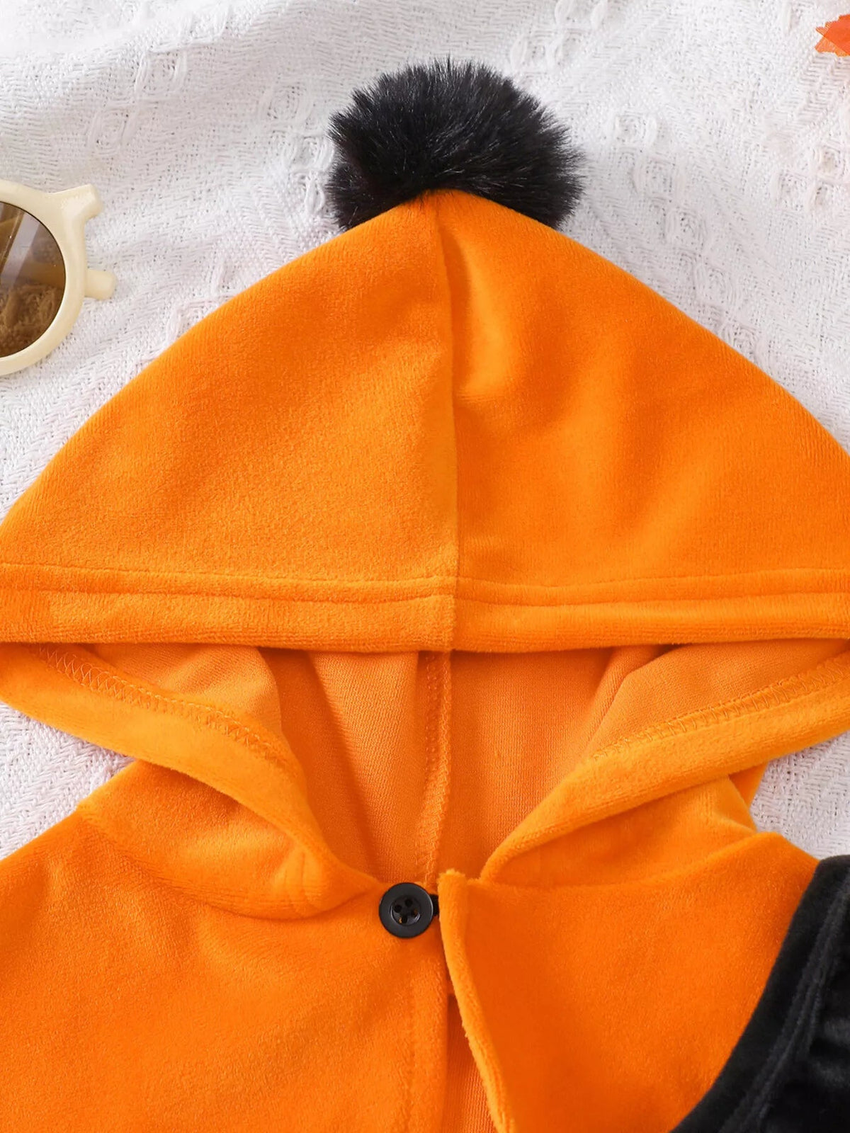 Halloween Little Pumpkin Orange Tulle Dress & Hooded Cape Set 🎃🧡 - Cashmere Daisy