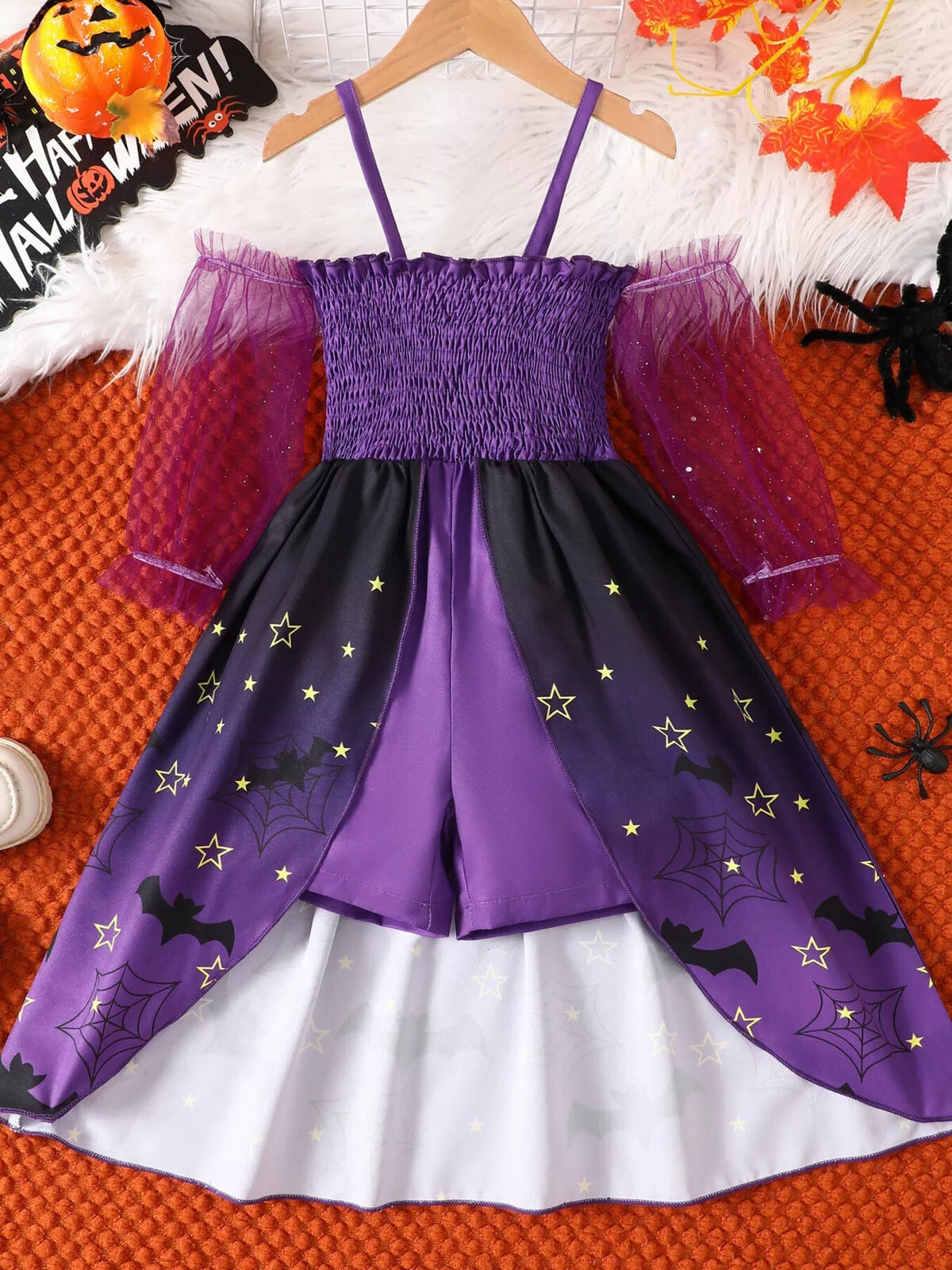 Halloween Little Witch Purple Halloween Dress Costume 🧙‍♀️💜🎃 - Cashmere Daisy