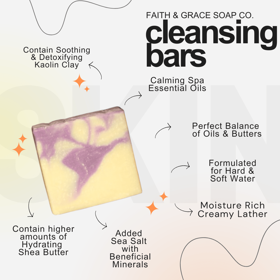 Lavender Essential Oil Soap Bar – Handmade Cold Process Soap - Cashmere Daisy