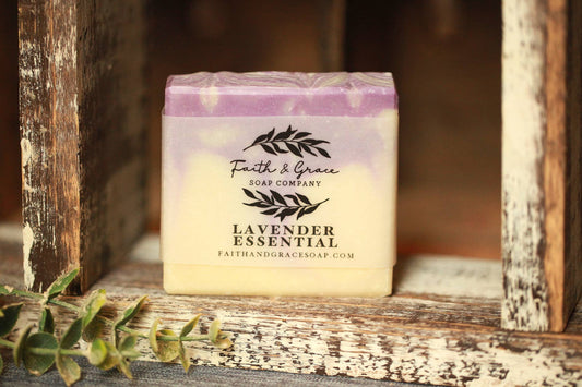 Lavender Essential Oil Soap Bar – Handmade Cold Process Soap - Cashmere Daisy