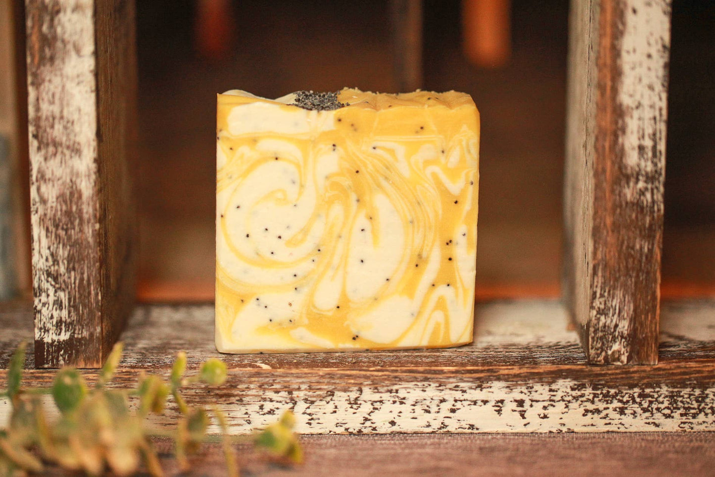 Lemon Poppyseed Artisan Bar Soap – Cold Process Soap - Cashmere Daisy