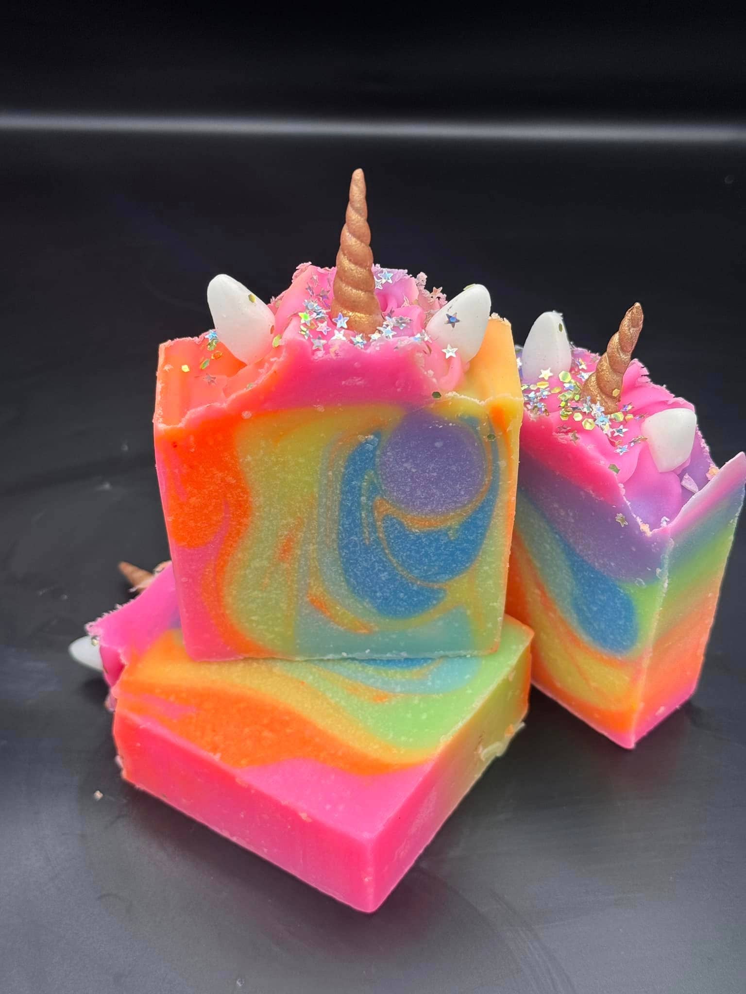 Rainbow Wish Unicorn Goat Milk Soap – Cold Process Soap - Cashmere Daisy