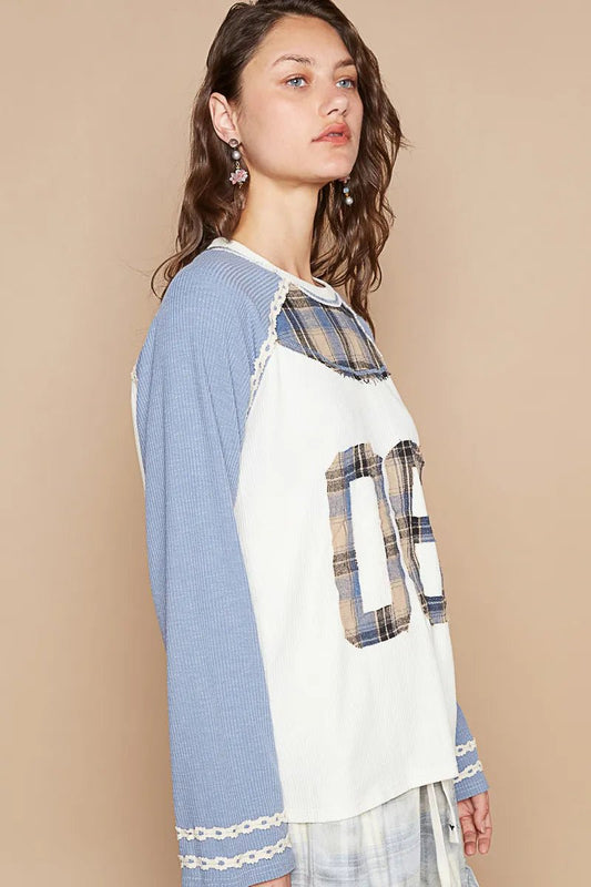Vintage - Inspired POL Plaid 06 Raglan Tee – Limited stock – grab your size now! - Cashmere Daisy
