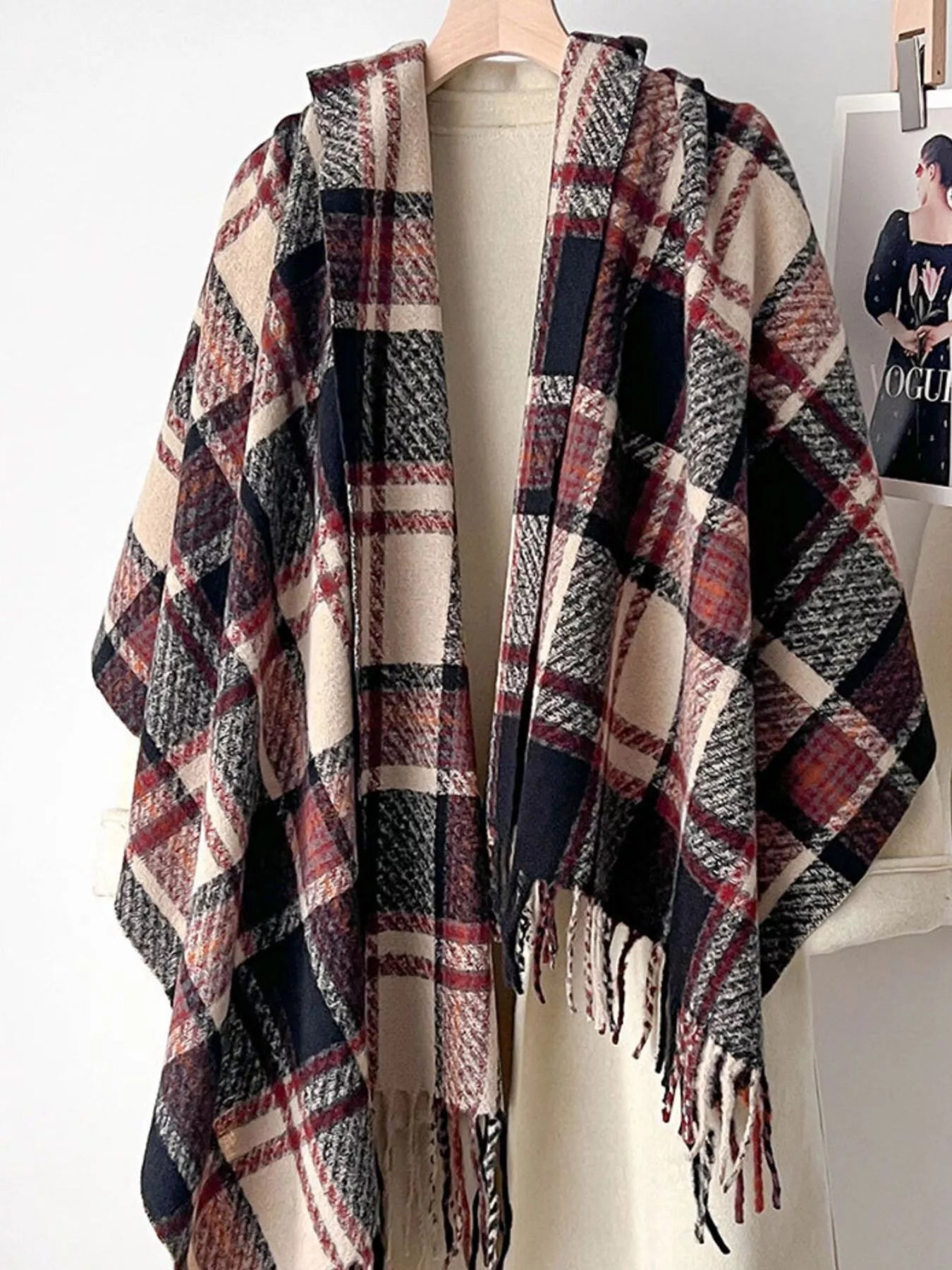 Warm Plaid Winter Scarf - Cashmere Daisy