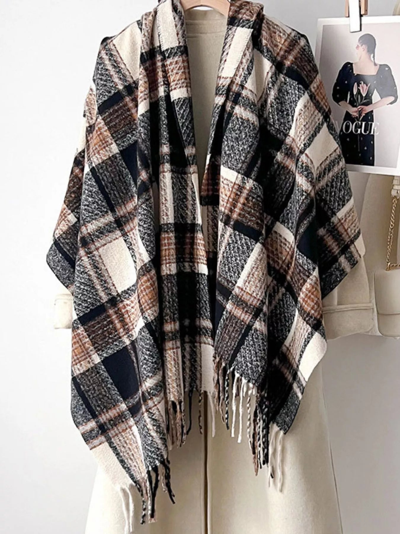 Warm Plaid Winter Scarf - Cashmere Daisy