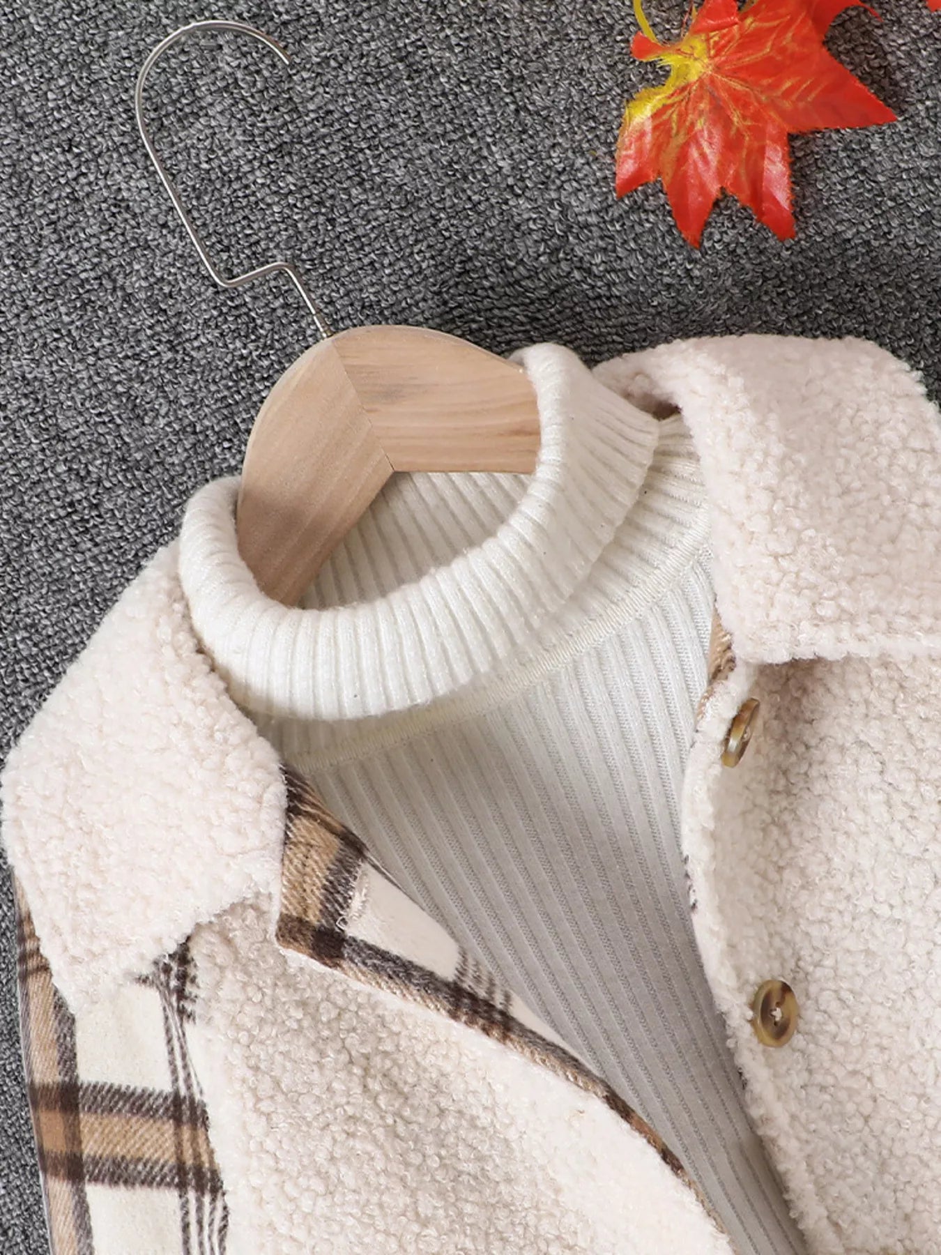 Warm Winter Sherpa Coat for Boys & Girls (8Y–14Y) - Cashmere Daisy