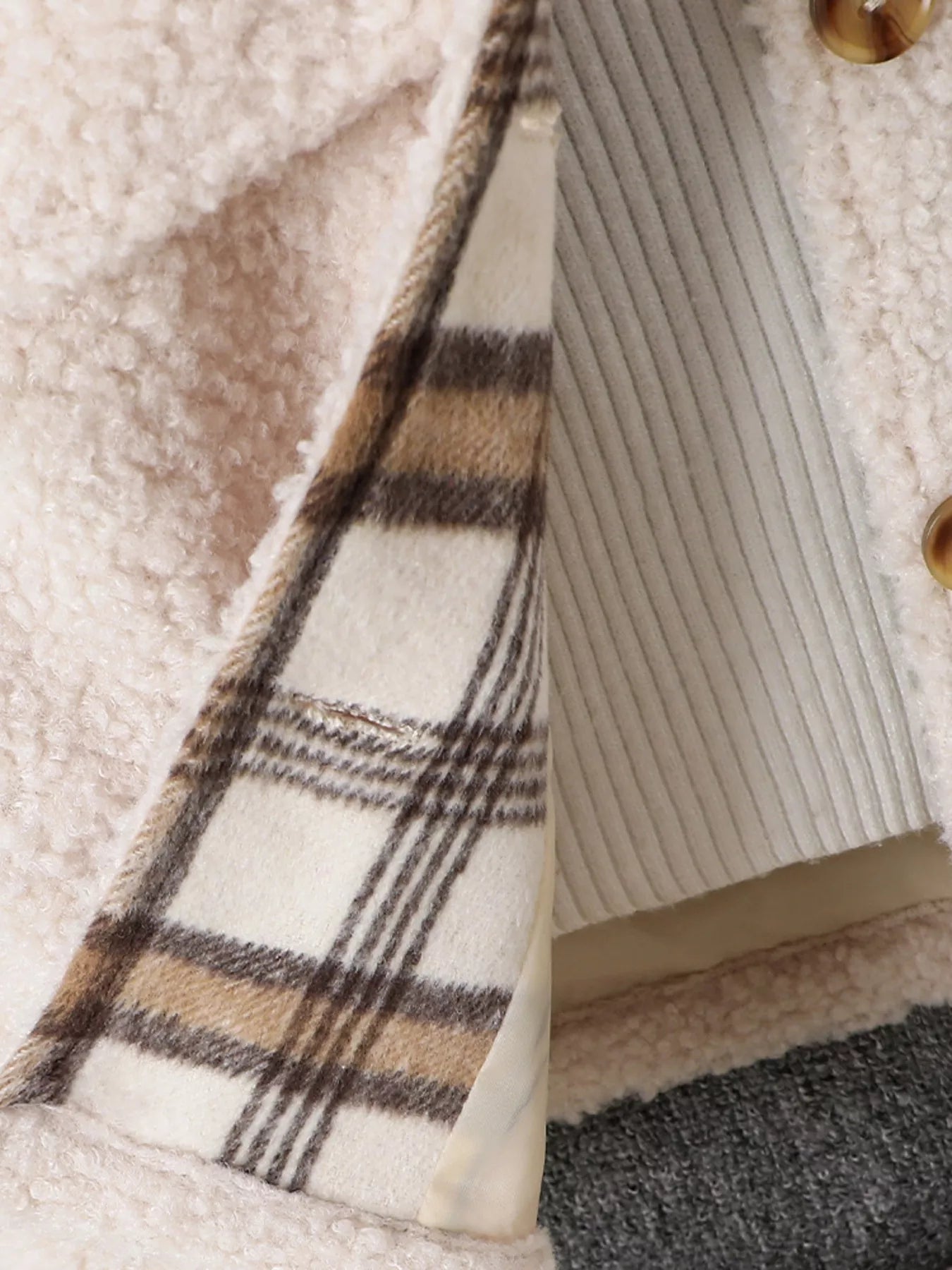 Warm Winter Sherpa Coat for Boys & Girls (8Y–14Y) - Cashmere Daisy