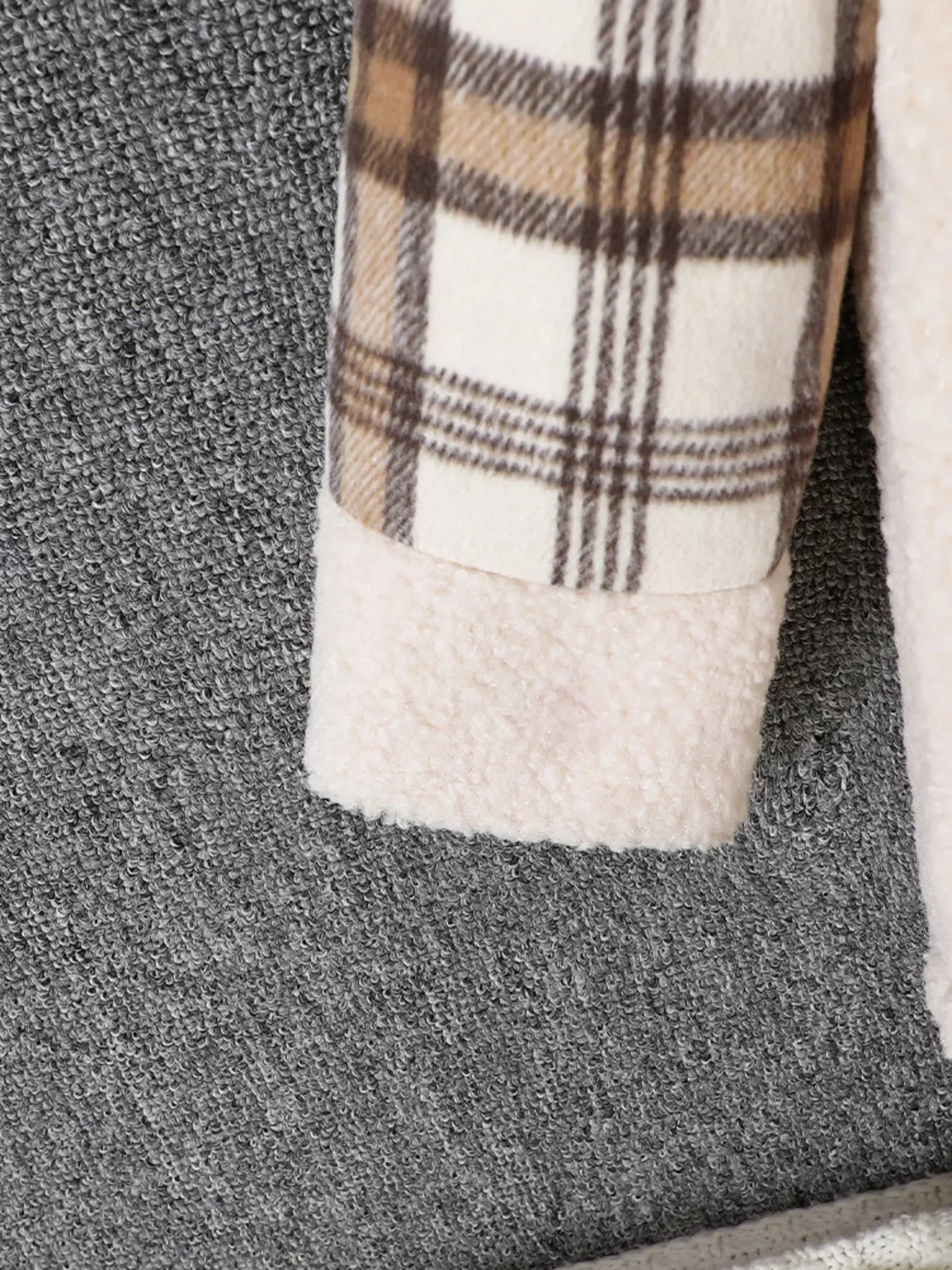 Warm Winter Sherpa Coat for Boys & Girls (8Y–14Y) - Cashmere Daisy